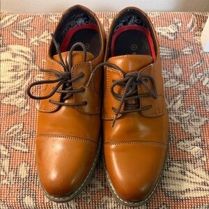 Elegant Brown Kids Dress Shoes